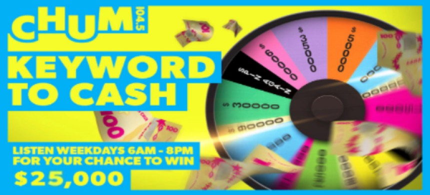 chum 104.5 keyword to cash