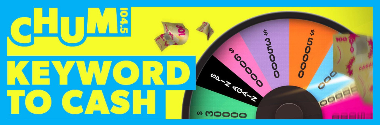 chum 104.5 keyword to cash
